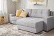 Миниатюра изображения товара Диван угловой Mio Tesoro Манчестер 292 1.5ек-1.5пф (841 светло-серый)