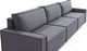 Миниатюра изображения товара Диван Mio Tesoro Дюссельдорф 293 1.5ек-1.5ек-1.5ек (1173 Savanna Plus Grafit)