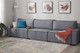 Миниатюра изображения товара Диван Mio Tesoro Дюссельдорф 293 1.5ек-1.5ек-1.5ек (1173 Savanna Plus Grafit)