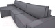 Миниатюра изображения товара Диван угловой Mio Tesoro Дюссельдорф 293 1.5ек-1.5ек-1.5пф (1173 Savanna Plus Grafit)