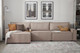 Миниатюра изображения товара Диван угловой Mio Tesoro Дюссельдорф 293 1.5ек-1.5ек-1.5пф (1176 Savanna Plus Mocca)