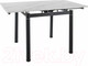 Миниатюра изображения товара Обеденный стол Signal GD082 80-131x80 (белый мрамор/черный матовый)
