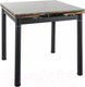 Миниатюра изображения товара Обеденный стол Signal GD082 80-131x80 (орех винтажный/черный матовый)
