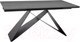 Миниатюра изображения товара Обеденный стол Signal Westin Ceramic 160-240 (Pietra Di Savoia серый/черный матовый)