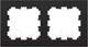 Миниатюра изображения товара Рамка для выключателей и розеток Bylectrica Юлиг 735212.572 (карбон)