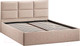Миниатюра изображения товара Двуспальная кровать ТриЯ Стелла Тип 1 c ПМ 160x200 (микровелюр Jercy Cream)