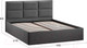 Миниатюра изображения товара Двуспальная кровать ТриЯ Стелла Тип 1 c ПМ 160x200 (микровелюр Jercy Graphite)
