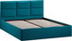 Миниатюра изображения товара Двуспальная кровать ТриЯ Стелла Тип 1 c ПМ 160x200 (микровелюр Jercy Izumrud)