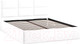 Миниатюра изображения товара Двуспальная кровать ТриЯ Стелла Тип 1 c ПМ 160x200 (экокожа Polo White)