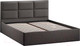 Миниатюра изображения товара Двуспальная кровать ТриЯ Стелла Тип 1 c ПМ и заглушиной 160x200 (велюр графит)