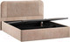 Миниатюра изображения товара Двуспальная кровать ТриЯ Тиффани Тип 1 c ПМ и заглушиной 160x200 (микровелюр Wellmart Dark Beige)