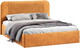 Миниатюра изображения товара Двуспальная кровать ТриЯ Тиффани Тип 1 c ПМ и заглушиной 160x200 (микровелюр Wellmart Yellow)