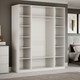 Миниатюра изображения товара Шкаф ТриЯ Порто СМ-393.07.114 с 4 стеклянными дверями (белый жемчуг/стекло сатин белое)