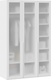 Миниатюра изображения товара Шкаф ТриЯ Порто СМ-393.07.117 с 3 стеклянными дверями (белый жемчуг/стекло сатин белое)