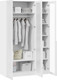 Миниатюра изображения товара Шкаф ТриЯ Порто СМ-393.07.117 с 3 стеклянными дверями (белый жемчуг/стекло сатин белое)