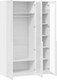 Миниатюра изображения товара Шкаф ТриЯ Порто СМ-393.07.117 с 3 стеклянными дверями (белый жемчуг/стекло сатин белое)