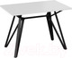 Миниатюра изображения товара Обеденный стол ТриЯ Ройс Тип 1  (черный муар/белый)
