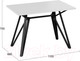 Миниатюра изображения товара Обеденный стол ТриЯ Ройс Тип 1  (черный муар/белый)