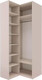 Миниатюра изображения товара Шкаф Stolline Лаура угловой / 464.22 (кашемир серый)