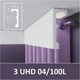 Миниатюра изображения товара Плинтус потолочный SOLID UHD 04/100L (2.4м, белый)