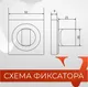 Миниатюра изображения товара Фиксатор дверной защелки Basara BK 0605 MBP (черный матовый)