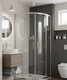 Миниатюра изображения товара Душевой уголок Axus Rondo 90x190 / DRP-90