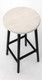 Миниатюра изображения товара Табурет барный Stal-Massiv SMH-76 (дуб беленый/черный)