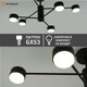 Миниатюра изображения товара Люстра Estares Gusta 6xGX53 R-780x300-BLACK-IP20
