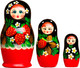 Миниатюра изображения товара Матрешка сувенирная Sima-Land Земляничка / 3440229 (черный)