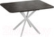 Миниатюра изображения товара Обеденный стол ТриЯ Лиссабон тип 1 (белый муар/ателье темный)