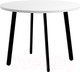 Миниатюра изображения товара Обеденный стол Millwood Шанхай D110 (белый/металл черный)