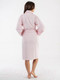 Миниатюра изображения товара Халат Minteks Махровый / ТВ04-51  (р.46, светло-розовый с кружевом)