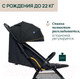 Миниатюра изображения товара Детская прогулочная коляска Chicco Glee Uneven (Black)