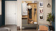 Миниатюра изображения товара Секция в прихожую ТриЯ Эвита комбинированная Тип 2 (дуб крафт золотой/графит серый)