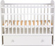 Миниатюра изображения товара Детская кроватка Фея 750 Звездное сияние / 0002551.9.18 (белый)