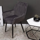 Миниатюра изображения товара Стул AksHome Pablo (серый велюр HLR-21/черный)