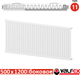 Миниатюра изображения товара Радиатор стальной Valfex Steel C 11 500x1200 / VF.C.11.500.1200 (с боковым подключением)