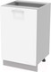 Миниатюра изображения товара Шкаф-стол кухонный Интерлиния Компо НШ50р-1дв (белый платинум)