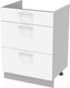 Миниатюра изображения товара Шкаф-стол кухонный Интерлиния Компо НШ60ВП (белый платинум)