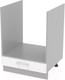 Миниатюра изображения товара Шкаф под духовку Интерлиния Компо НШ60д (белый платинум)