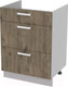 Миниатюра изображения товара Шкаф-стол кухонный Интерлиния Компо НШ60ВП (дуб веллингтон)