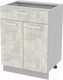 Миниатюра изображения товара Шкаф-стол кухонный Интерлиния Компо НШ60рш1 (бетон лайт)