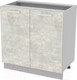 Миниатюра изображения товара Шкаф-стол кухонный Интерлиния Компо НШ80р-2дв (бетон лайт)
