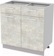 Миниатюра изображения товара Шкаф-стол кухонный Интерлиния Компо НШ80рш2 (бетон лайт)