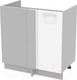 Миниатюра изображения товара Шкаф под мойку Интерлиния Компо НШ88-М.П (белый платинум)
