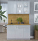 Миниатюра изображения товара Кухонный гарнитур Интерлиния Мила Пластик 1.3 Б (туманный глянец/туманный глянец/дуб бунратти)