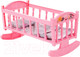Миниатюра изображения товара Аксессуар для куклы Полесье Кроватка-качалка №4 / 54446