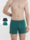 Миниатюра изображения товара Комплект мужских трусов Mark Formelle 411152-2 (р.102-112, зеленый/кэш на черном)