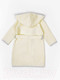 Миниатюра изображения товара Халат детский Amarobaby Waffle с капюшоном / AB-OD22-WAF2502/33-122  (молочный, р.122-128)
