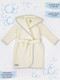 Миниатюра изображения товара Халат детский Amarobaby Waffle с капюшоном / AB-OD22-WAF2502/33-122  (молочный, р.122-128)